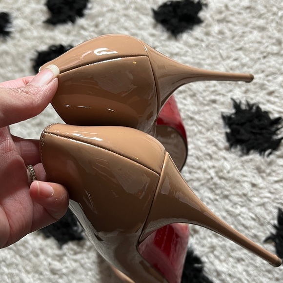Christian Louboutin size 37.5 so Kate 120 patent nude stilettos new - Picture 9 of 15